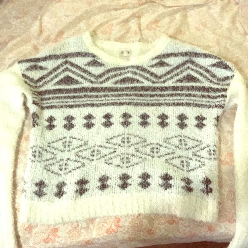 Fuzzy winter sweater